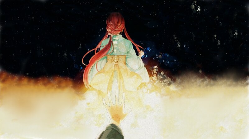 Girl with Red Hair — Black