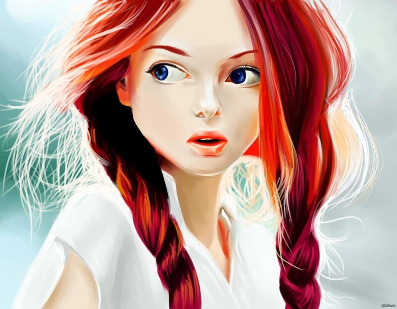 Girl with Red Hair — Calm