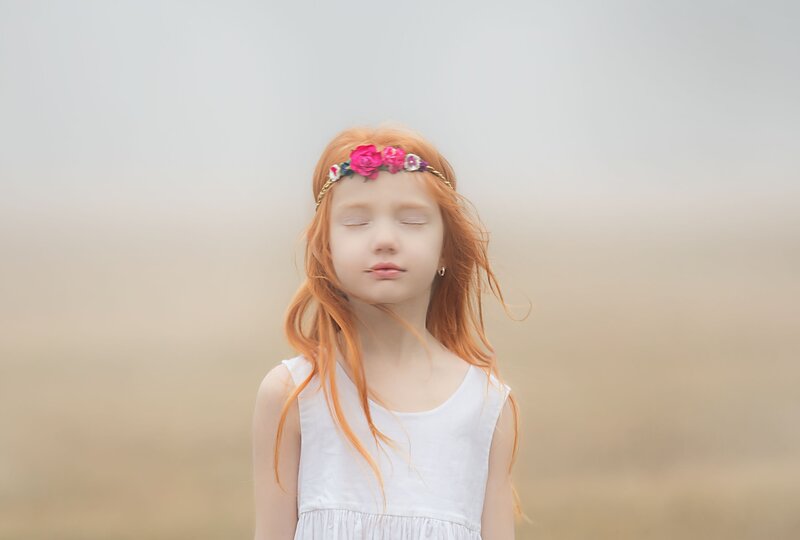 Girl with Red Hair — Serene, Photograph