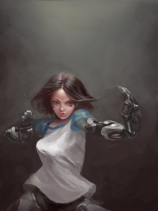 Girl with Robotic Arms