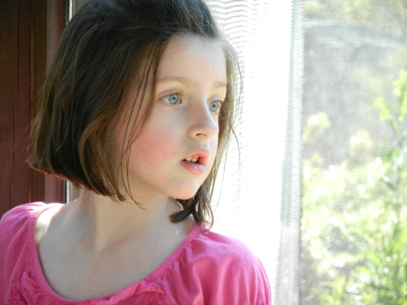 Girl with Short Brown Hair