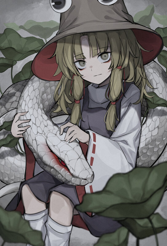 Girl with Snake — Green