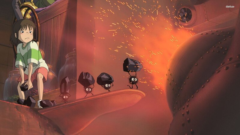 Girl with Soot Sprites — Red