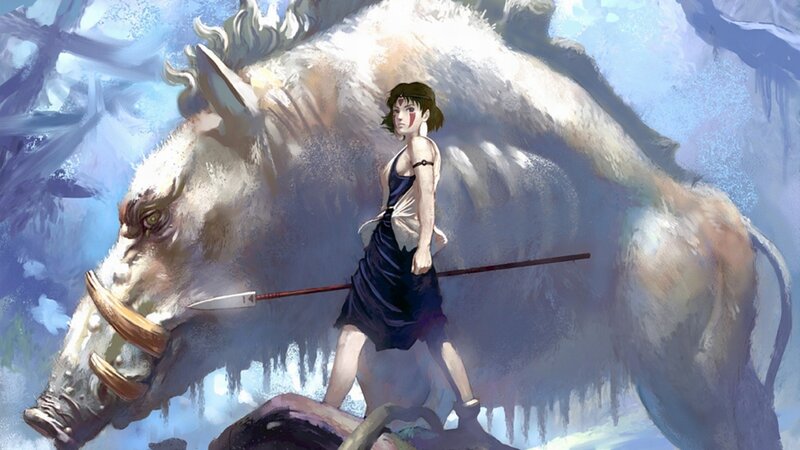 Girl with Spear and Boar