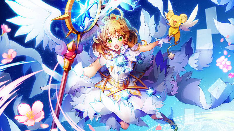 Girl with Staff and Wings
