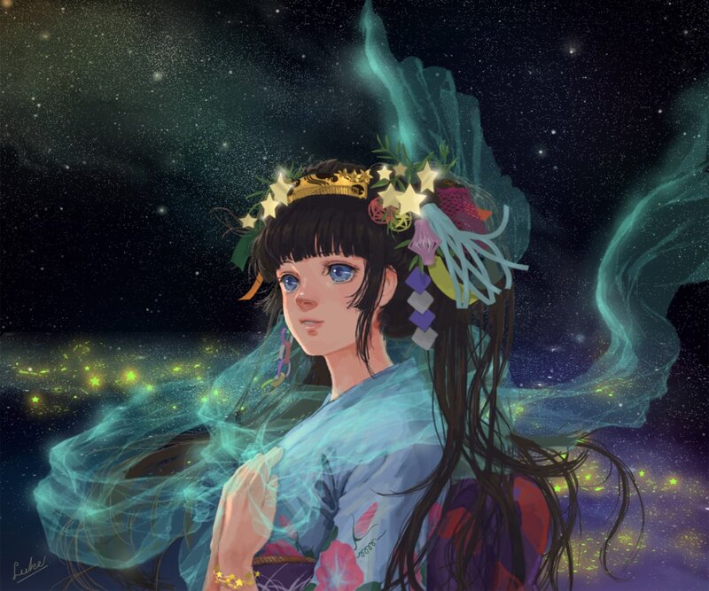 Girl with Star Crown