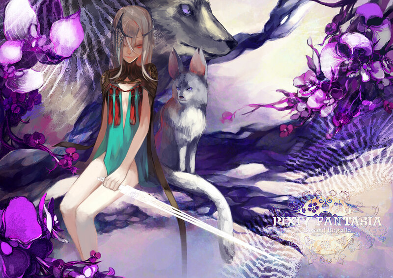 Girl with Sword and Fox