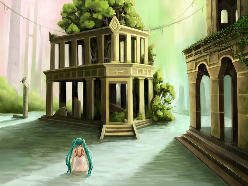Girl with Teal Hair