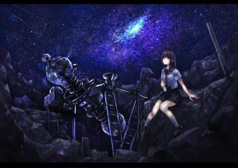 Girl with Telescope