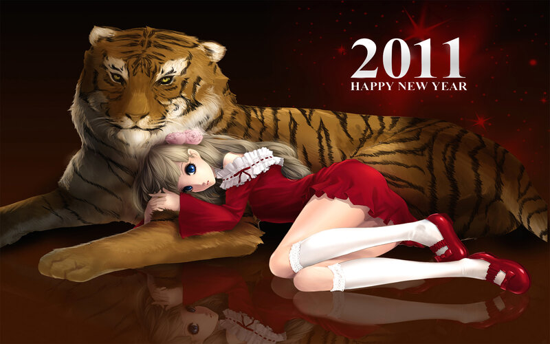 Girl with Tiger