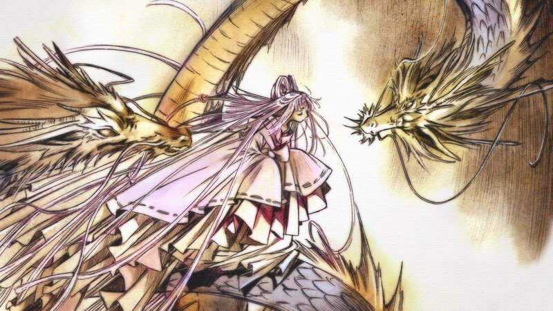 Girl with Two Dragons
