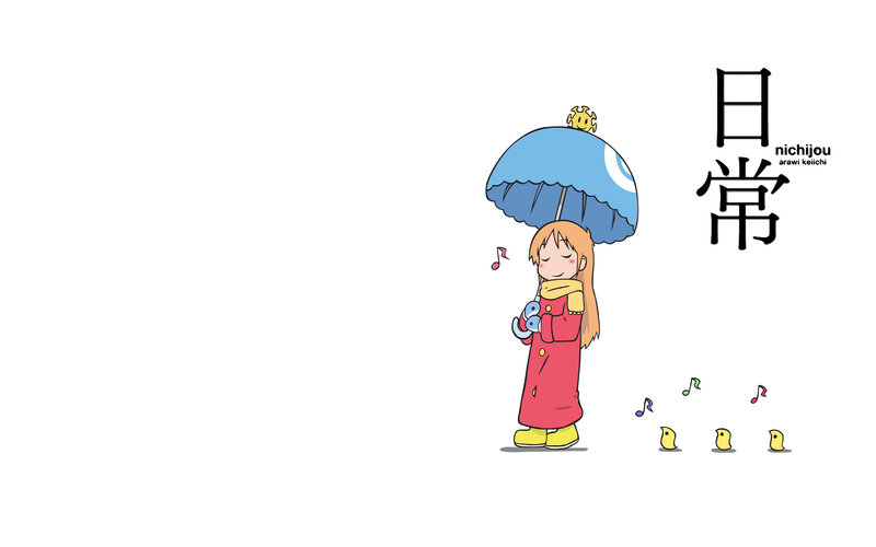 girl with umbrella and birds