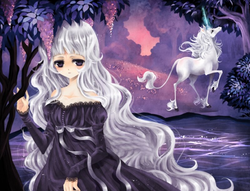 Girl with Unicorn