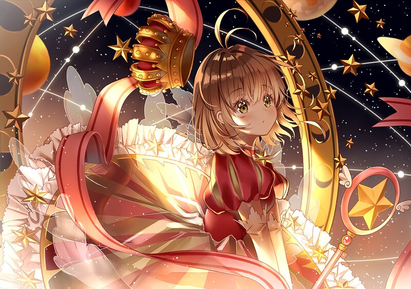 Girl with Wand and Crown
