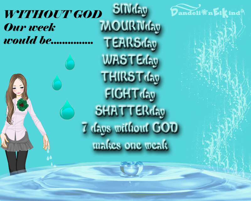 Girl with Water Droplets