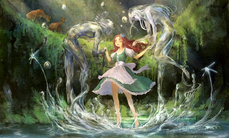 Girl with Water Spirits