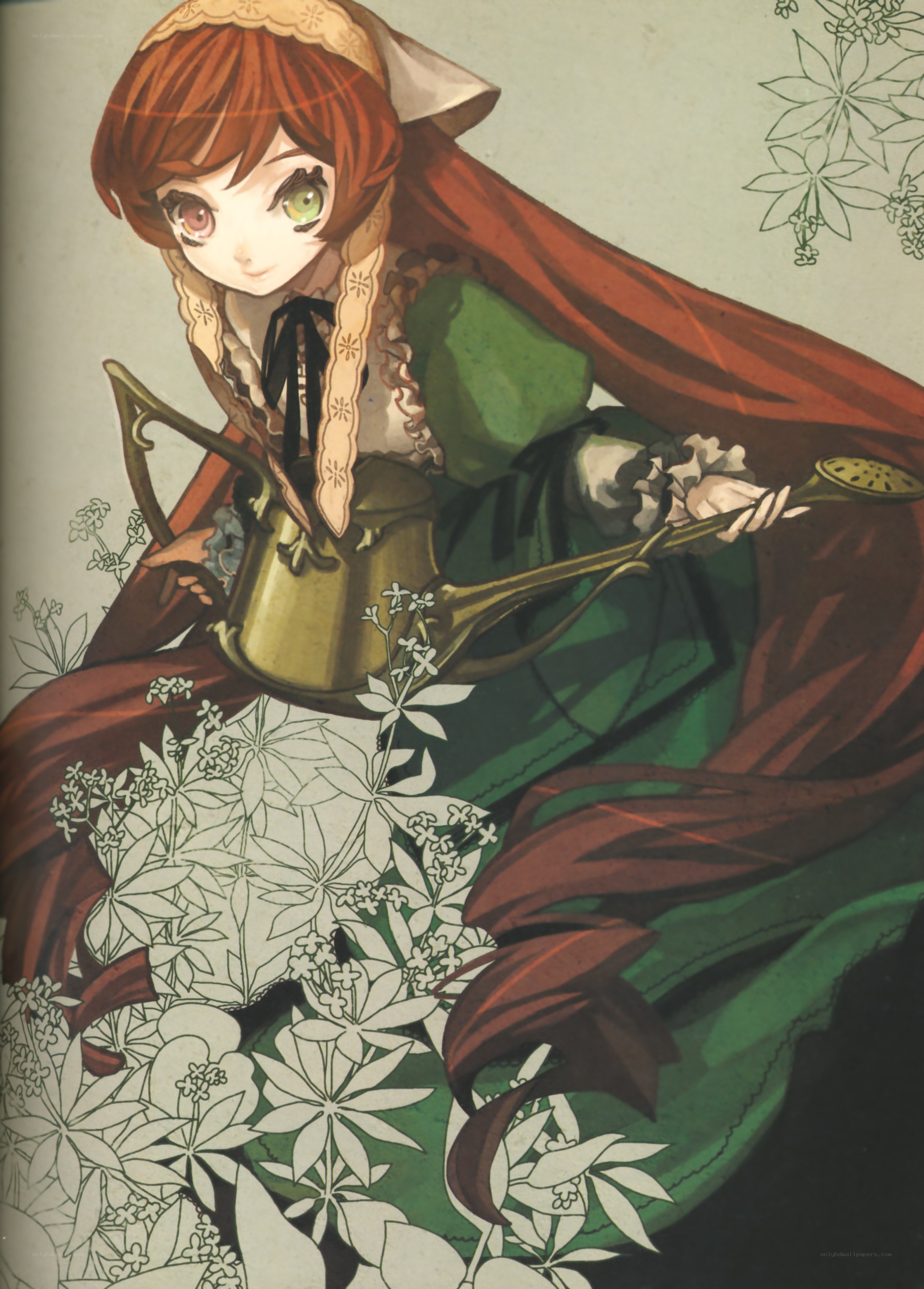 girl with watering can