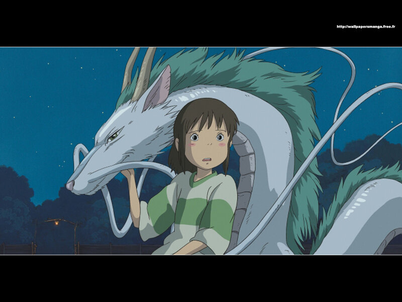 Girl with White Dragon — Blue