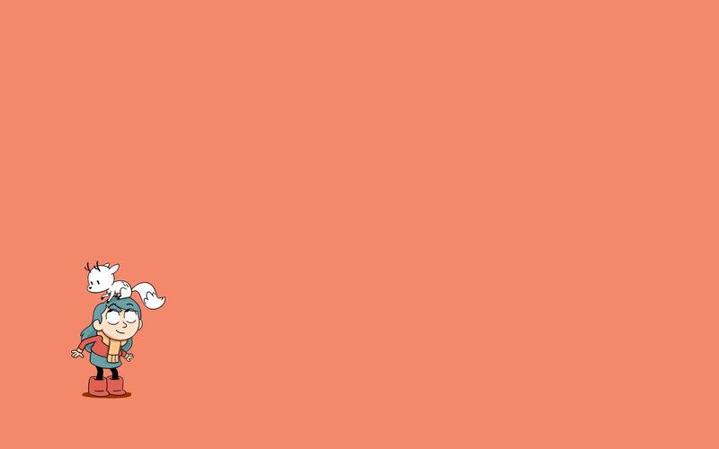 Girl with White Fox