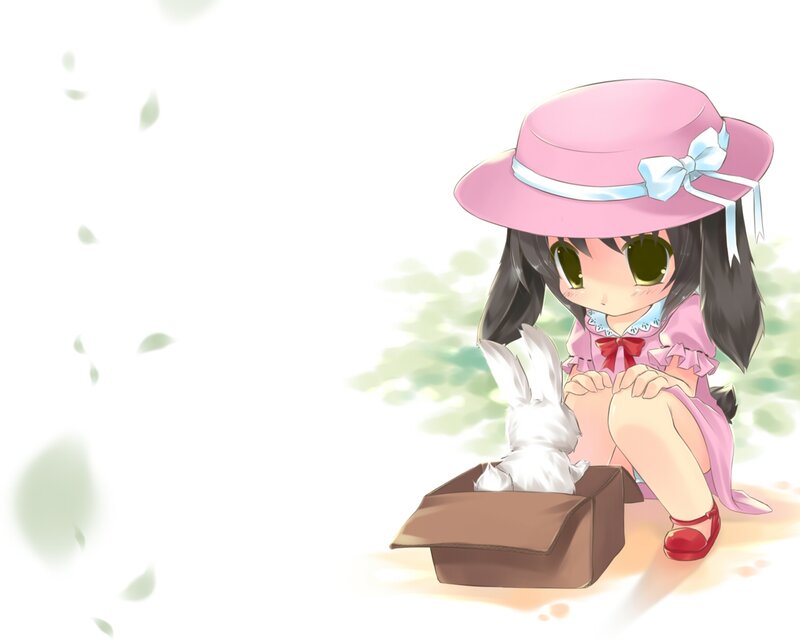 Girl with White Rabbit