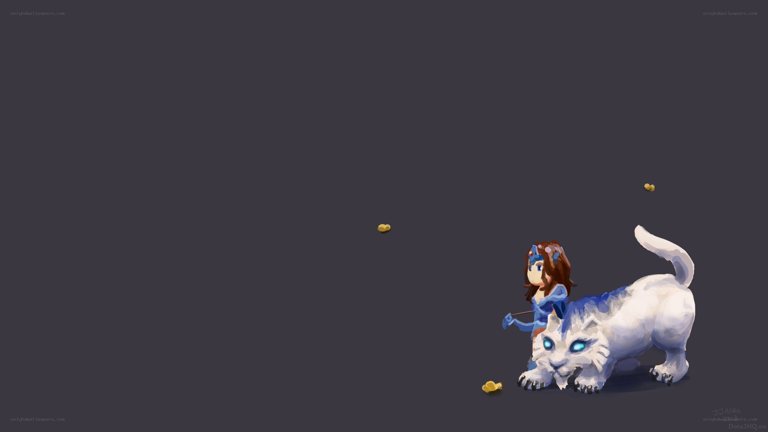 girl with white tiger companion