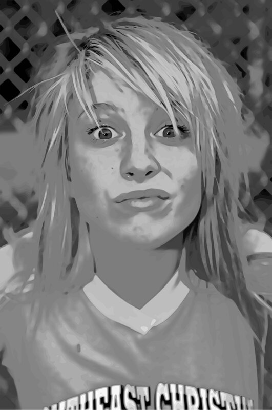 girl with wide eyes