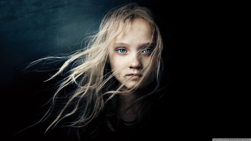 girl with wind-blown hair