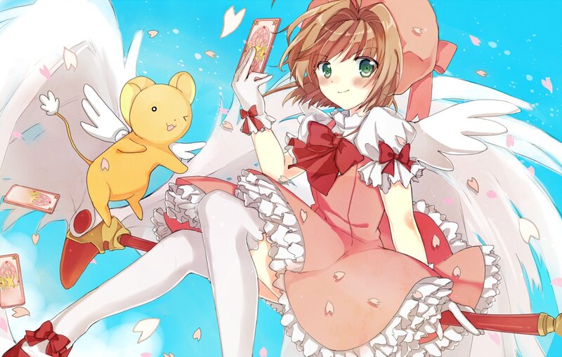 Girl with Wings and Card