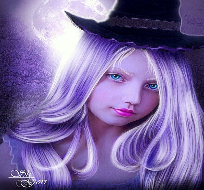 Girl with Witch Hat