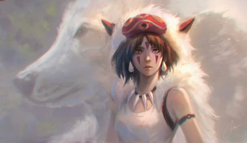 Girl with Wolf Ears