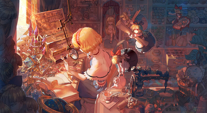 Girl Working in Workshop