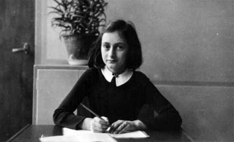 Girl Writing at Desk