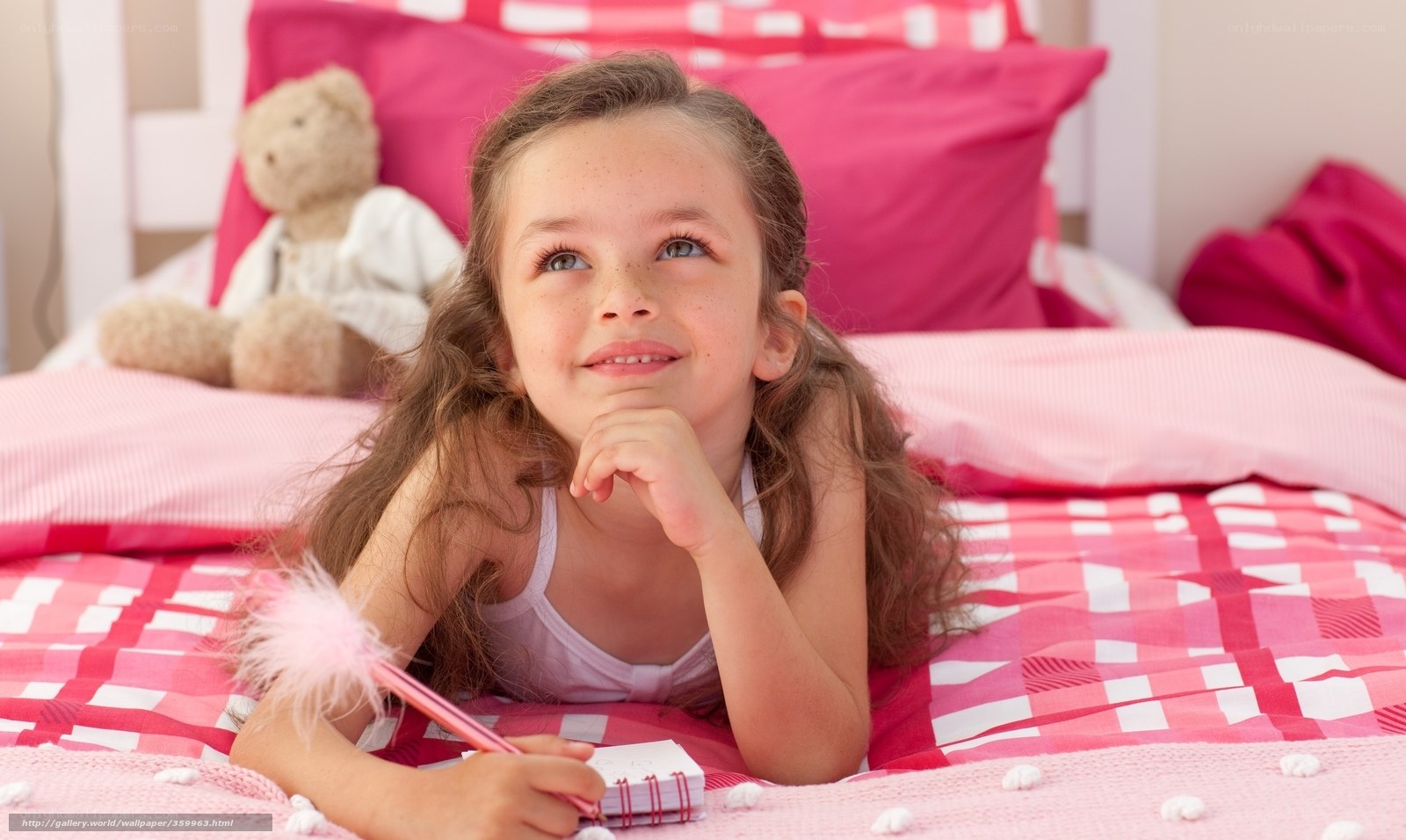 girl writing in diary