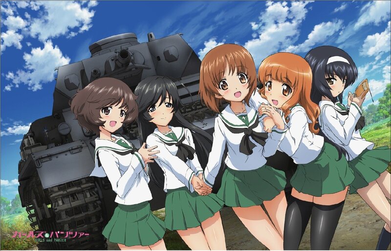 girls and tanks anime art