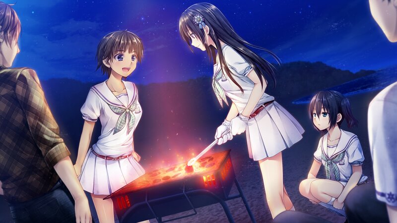 Girls at a Barbecue