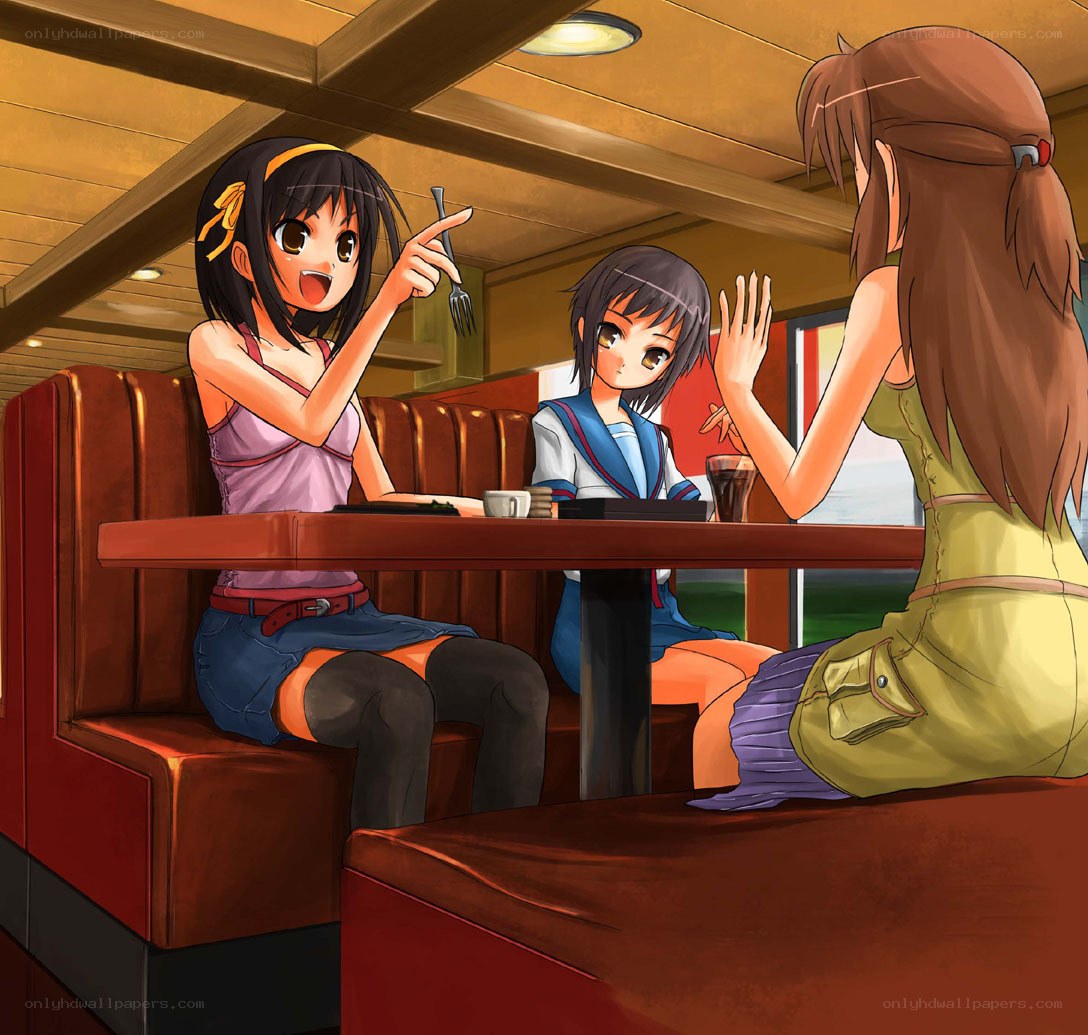 Girls at a diner