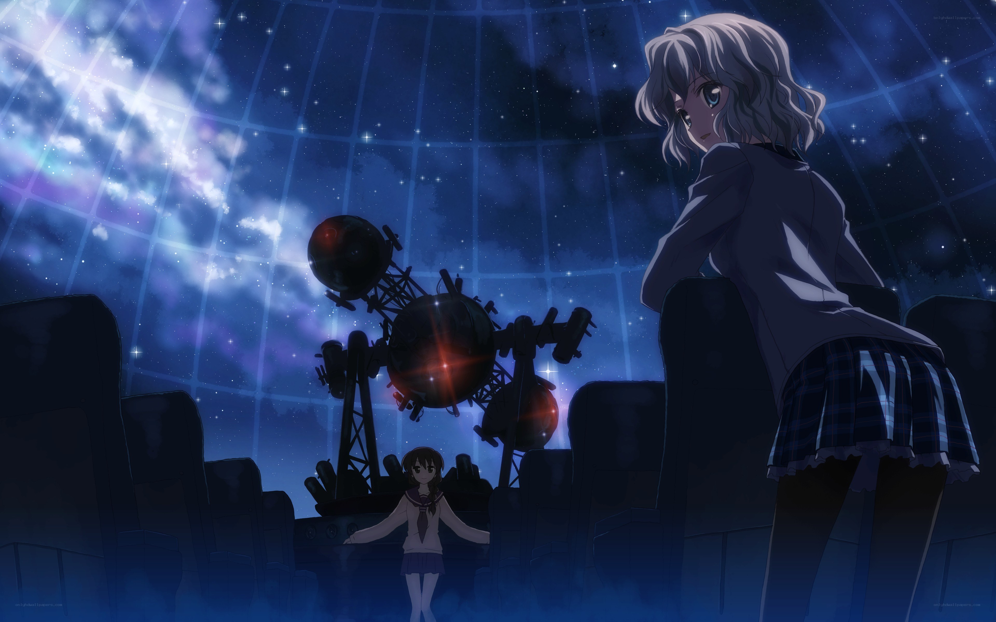 Girls at a planetarium