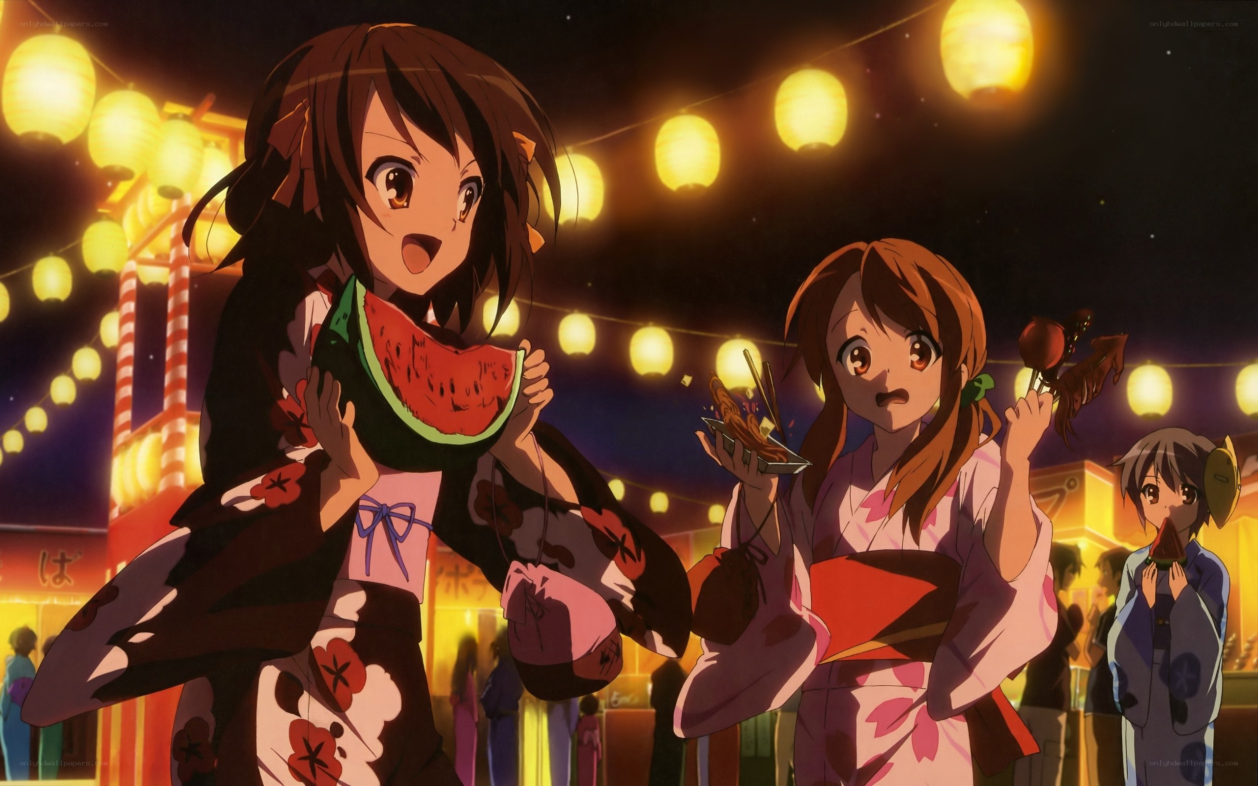 Girls at a summer festival