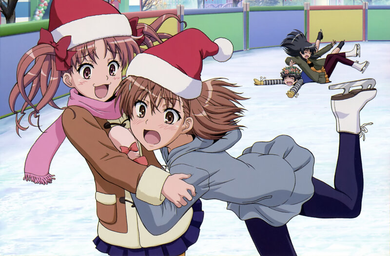 Girls at the ice rink