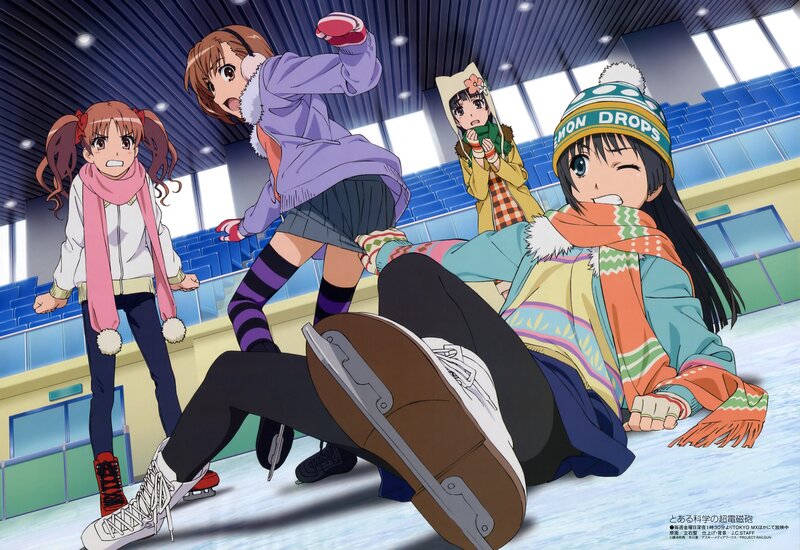Girls at the ice rink