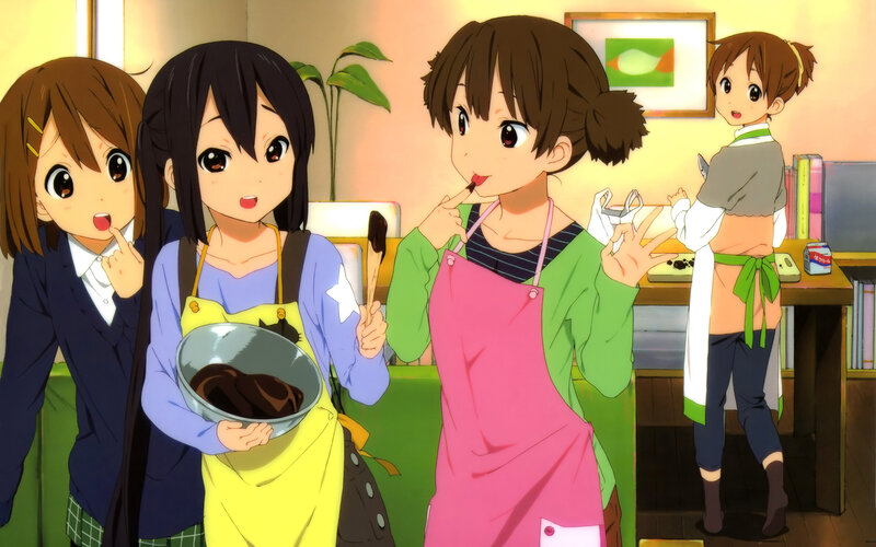 Girls Baking in Kitchen