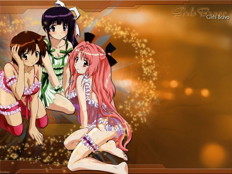 Girls Bravo characters in swimsuits
