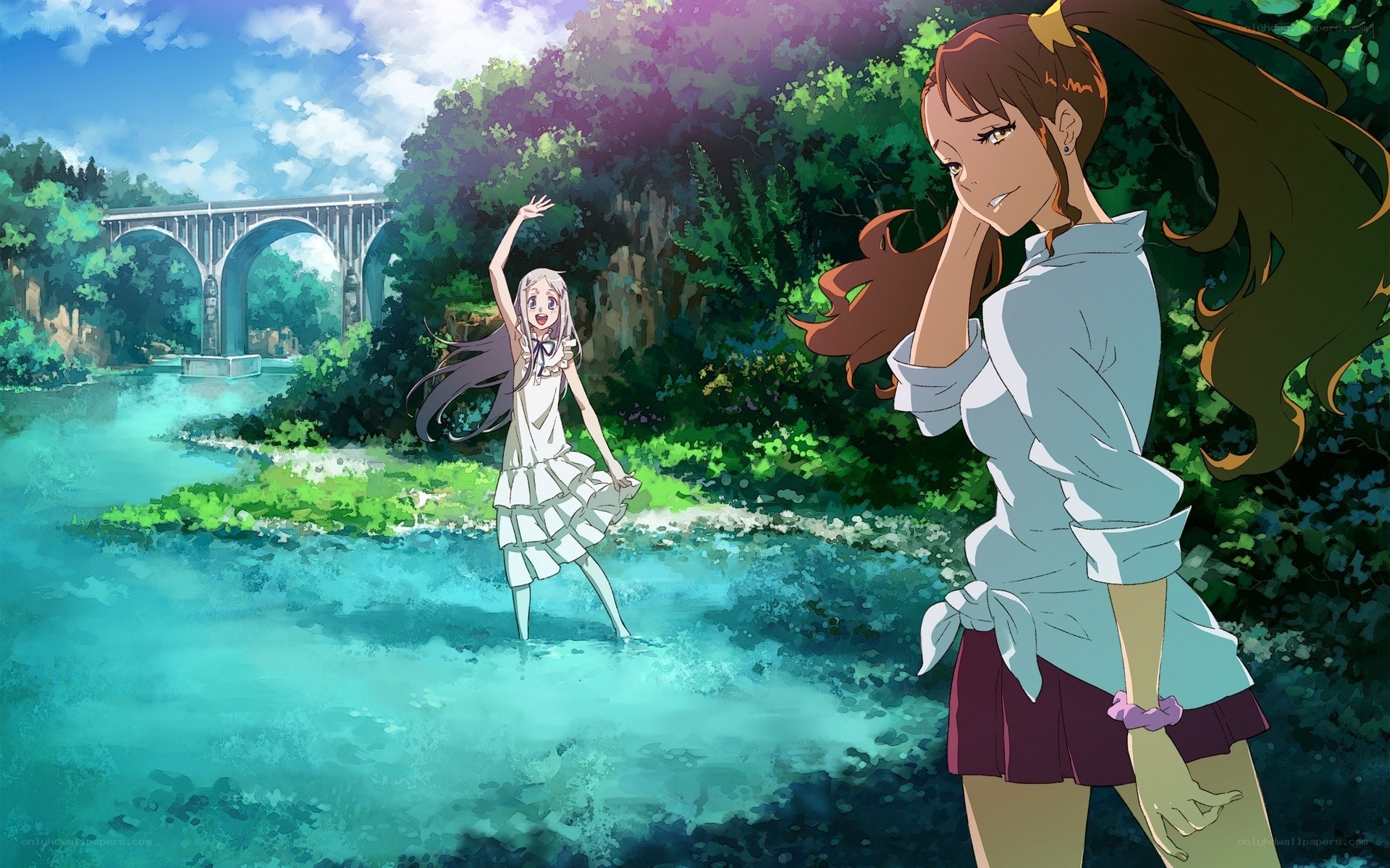 Girls by the river