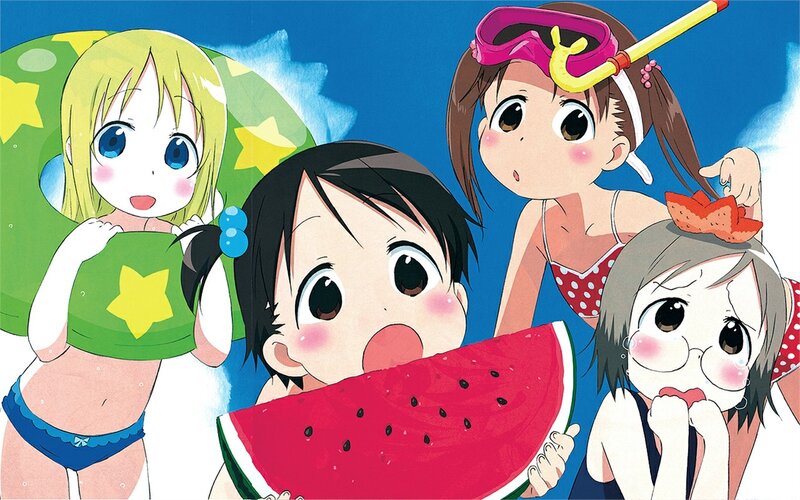Girls Eating Watermelon