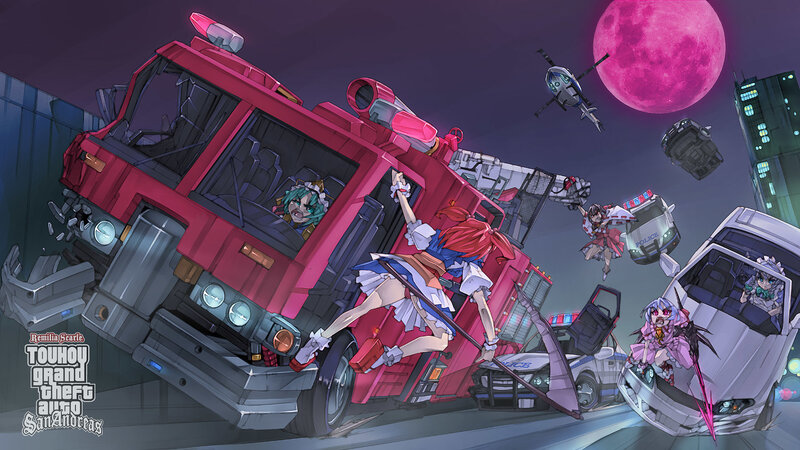 Girls Fighting in City