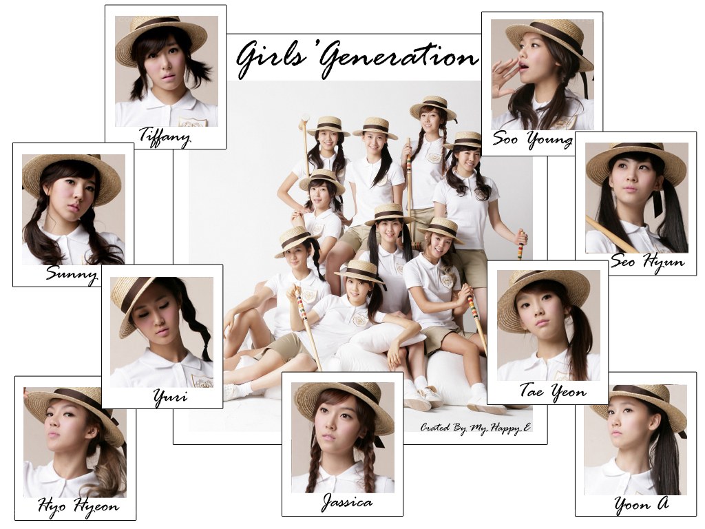 Girls' Generation group collage