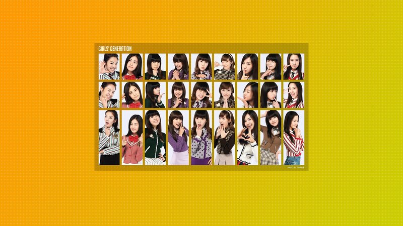 Girls' Generation group photo collage