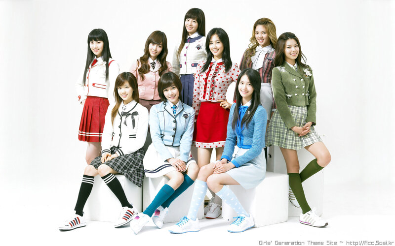 Girls' Generation in school uniforms