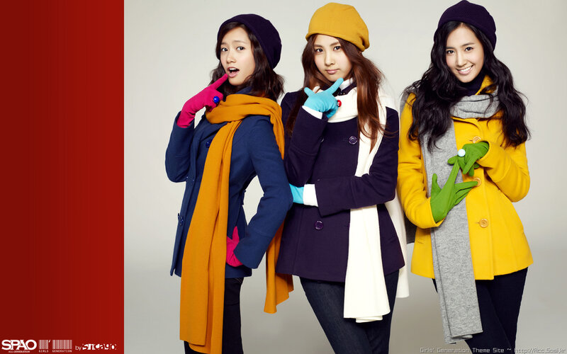 Girls' Generation in winter fashion