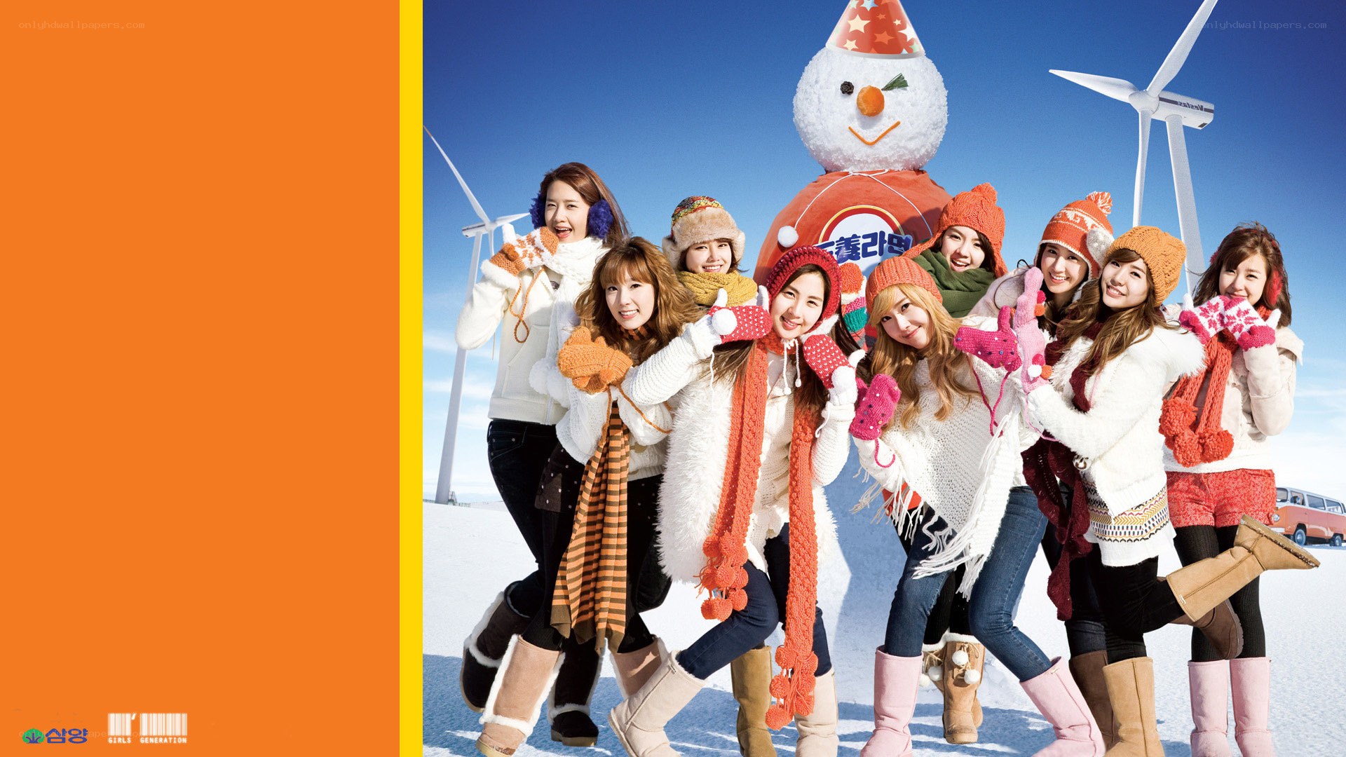 Girls' Generation in winter gear